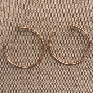 Large gold hoops!